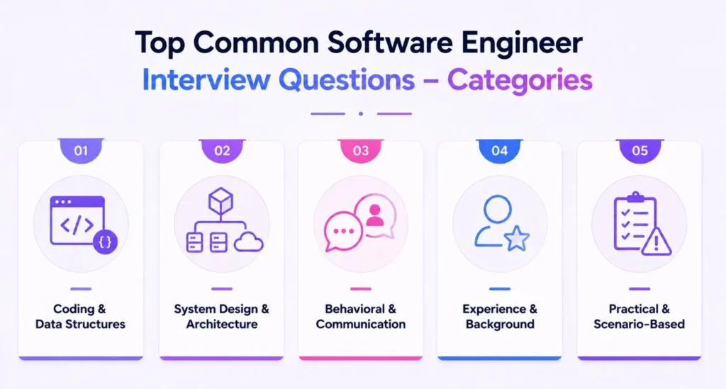 Common Software Engineer Interview Questions - Categories)